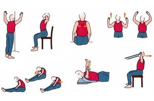 ćwiczenia fizyczne dla osteochondrozy klatki piersiowej